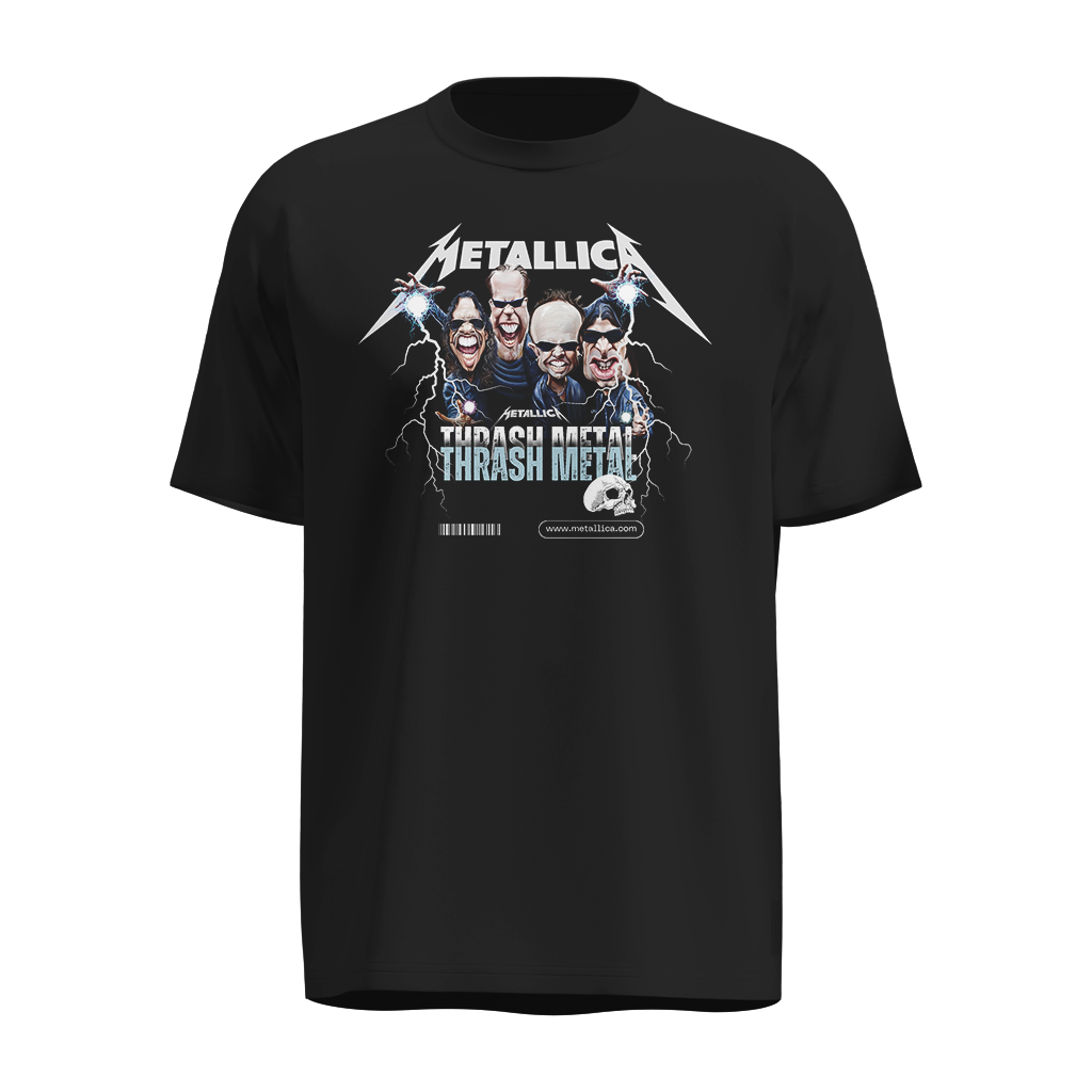 Playera Metallica Thrash Metal 100% Algodón Ultra Soft