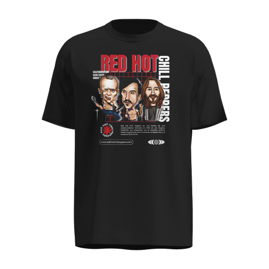 Playera Red Hot Chili Peppers | Diseño Caricatura
