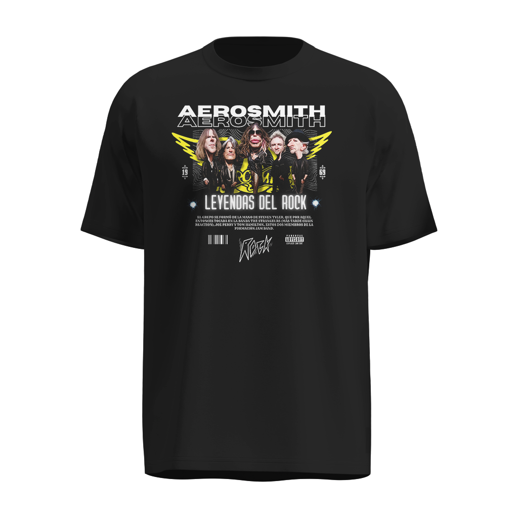 Playera Aerosmith Leyendas del Rock  100% Algodón Ultra Soft