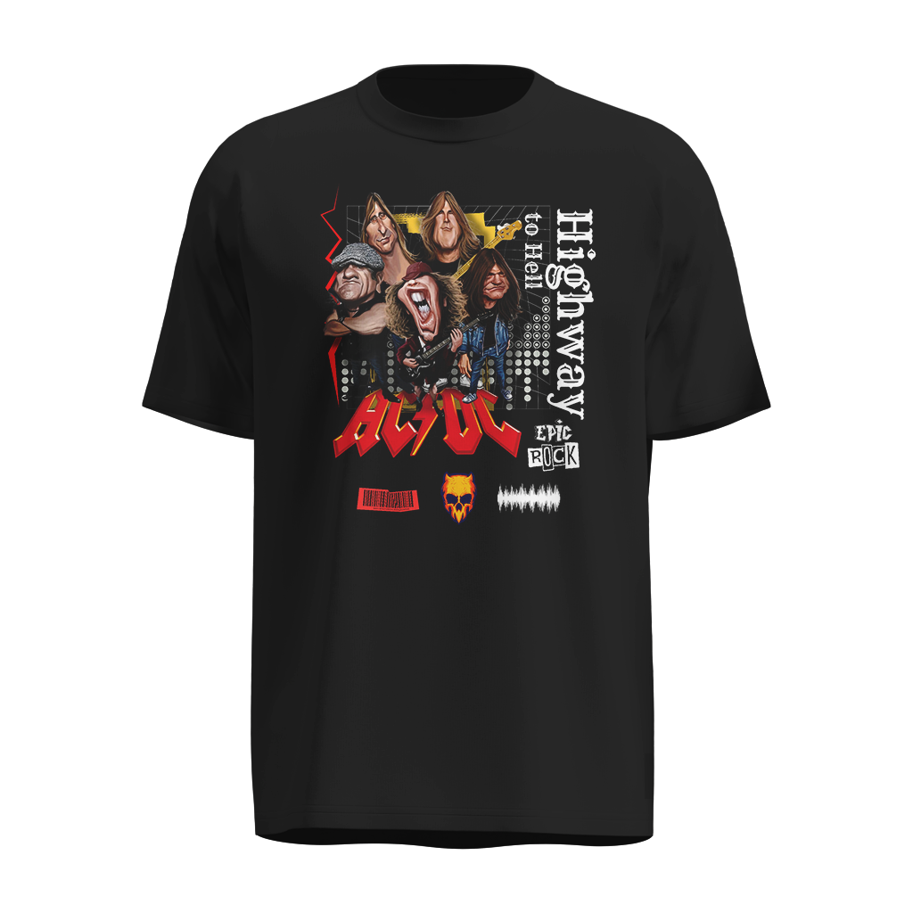 Playera ACDC Highway to Hell – Edición Rock Legends