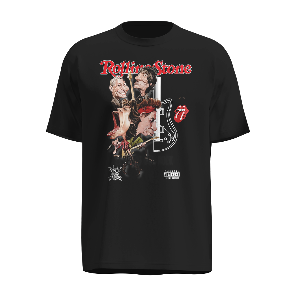 Playera Rolling Stones Caricatura Rock | 100% Algodón Ultra Soft